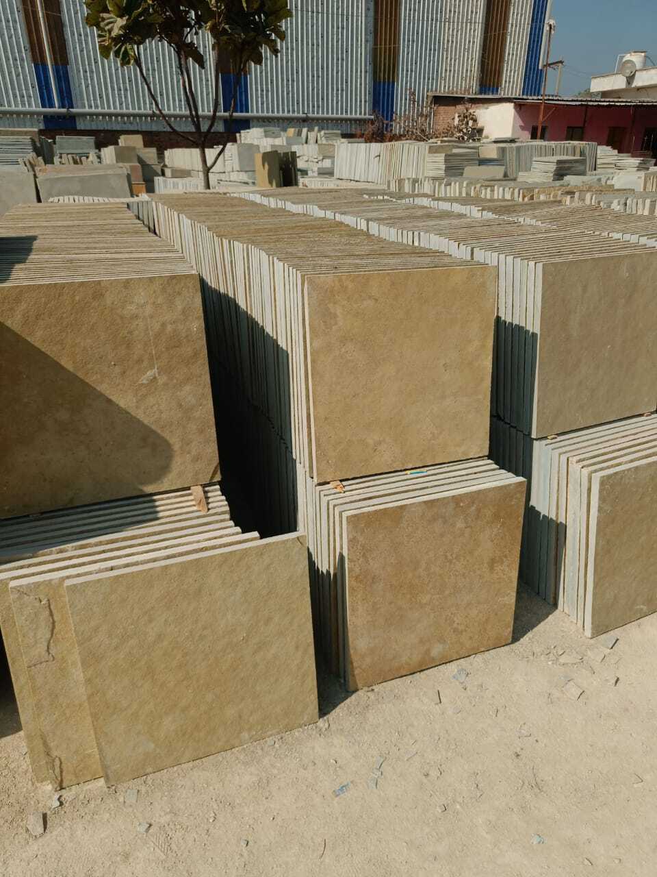 Kota Brown Limestone Paving Slabs