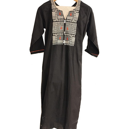 Different Available Ladies Black Long Kurti