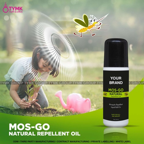 Mos Go Anti Mosquito Roll On - 75 mL Oil | Natural Protection Against Mosquitoes, Pleasant Fragrance, Safe for Kids and All Ages, No Stickiness