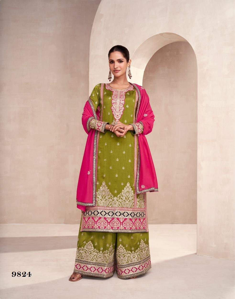 SHARARA SUITS  PREMIUM SILK