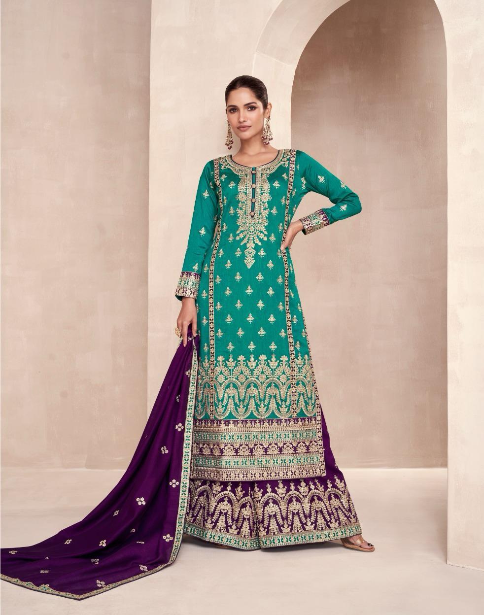 SHARARA SUITS  PREMIUM SILK