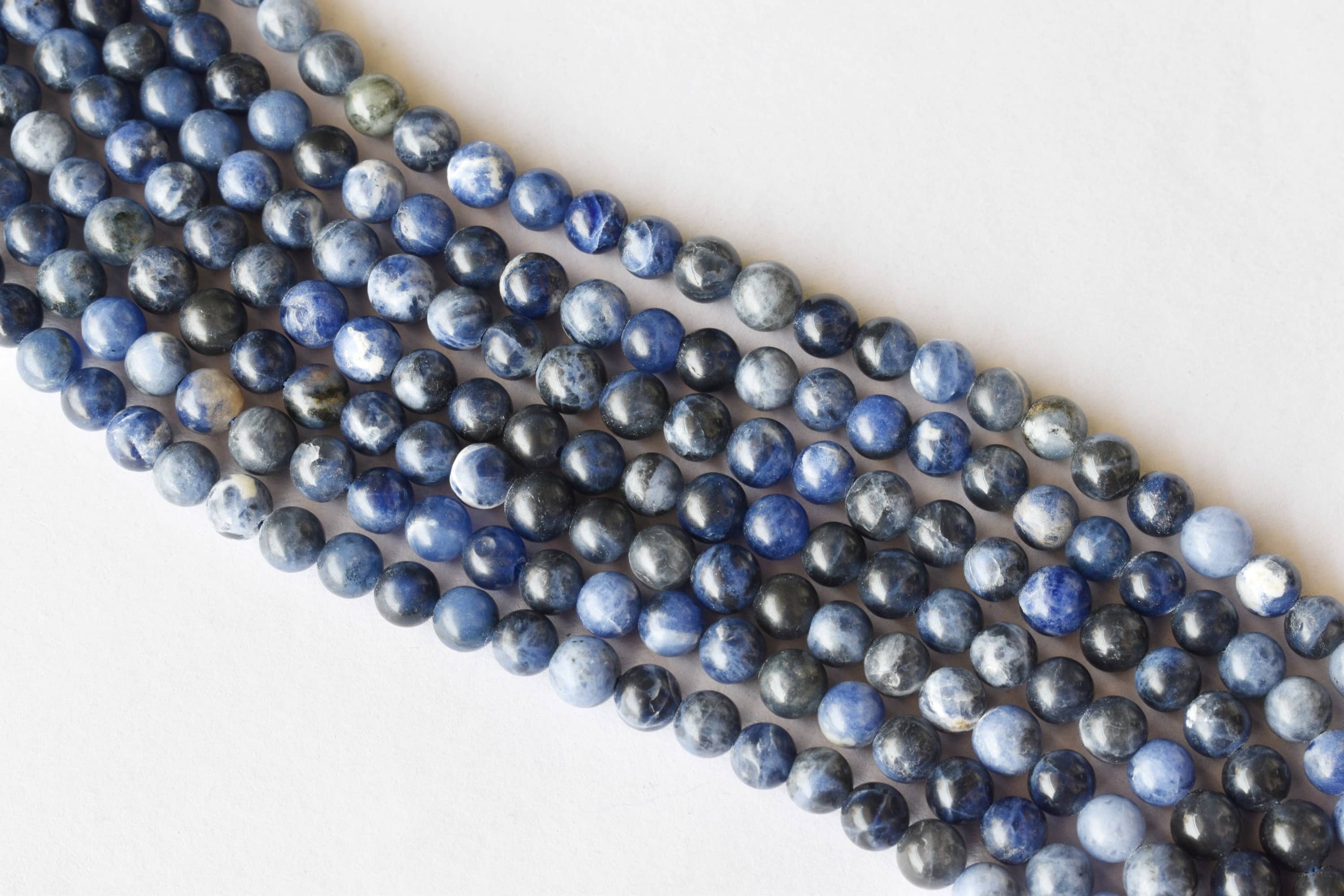 8mm Sodalite Beads, Beads for Necklace, Gemstone, Jewelry