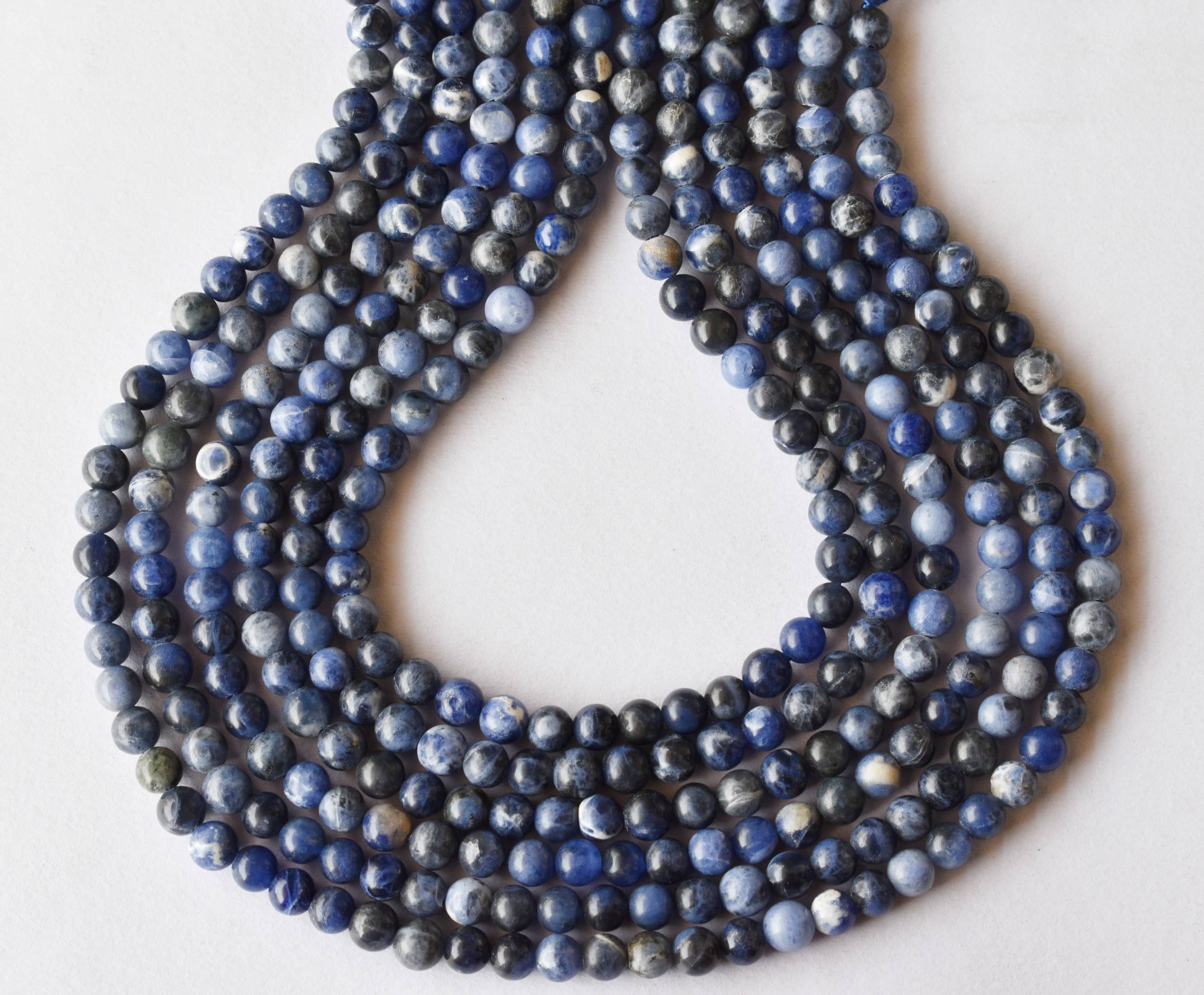 8mm Sodalite Beads, Beads for Necklace, Gemstone, Jewelry