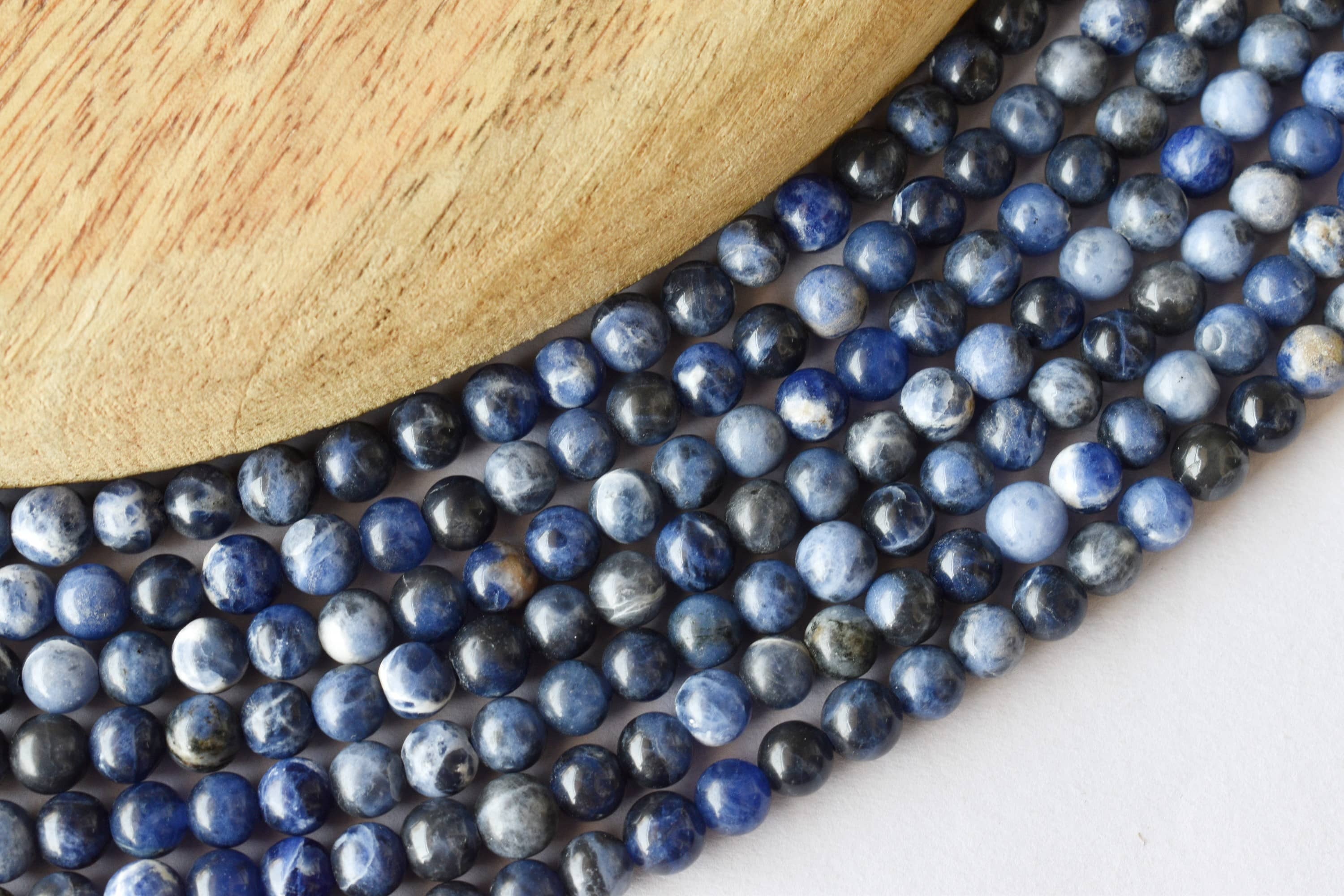 8mm Sodalite Beads, Beads for Necklace, Gemstone, Jewelry