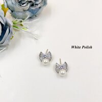 White Pearl Studs - Gender: Women