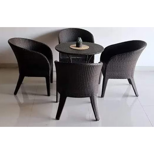 Outdoor Black Colored Chair Set
