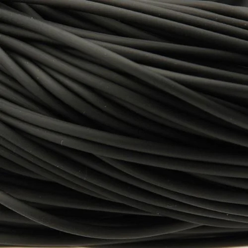 Black Silicone Rubber Cord