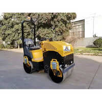 Ride On Vibratory Roller - Mild Steel, 2100 x 1000 x 1650 mm , Yellow Finish, 1200 kg Weight, 13 HP Power, 12 Months Warranty