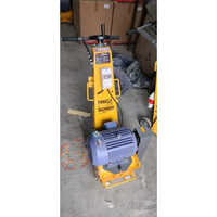 Concrete Floor Scarifier - Steel, 136 Kilograms, 415 Volt | Yellow, Industrial Use, Manual Operation