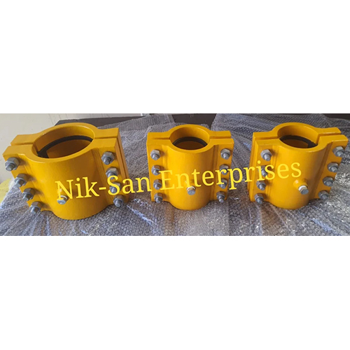 Metallic Yellow Pipe Leak Repair Clamps