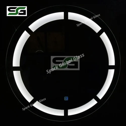 White Round Led Touch Sensor Mirror