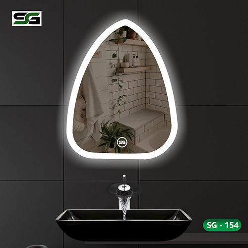 White Sg 154 Antique Shape Led Mirror