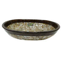 Black Resin Capsule Shape Wash Basin