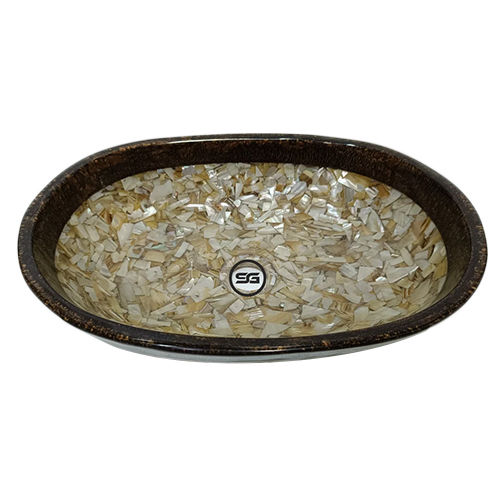 Brown Mop Capsule Shape Wash Basin