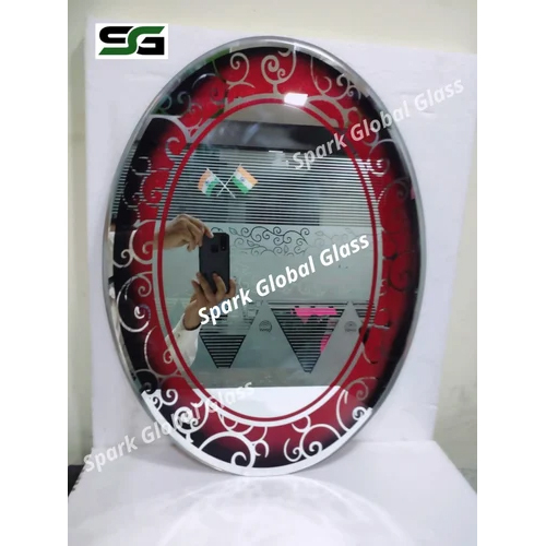 24x18 Inch Oval Designer Wall Mirror