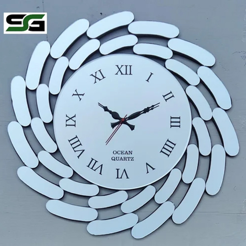 Spark Global Glass Decorative Wall Clock Mirror