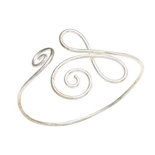 Silver Infinity Design Cuff Bracelet