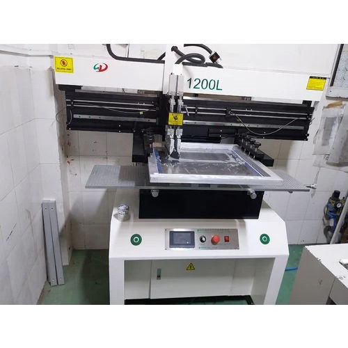 White 1200Mm Semi Automatic Stencil Printer