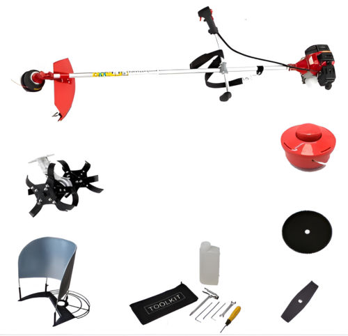 Sidepack Multi Crop Brush Cutter with Round Tiller Attachment