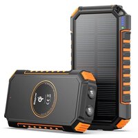 Riapow Solar Power Bank 26800mah Orange