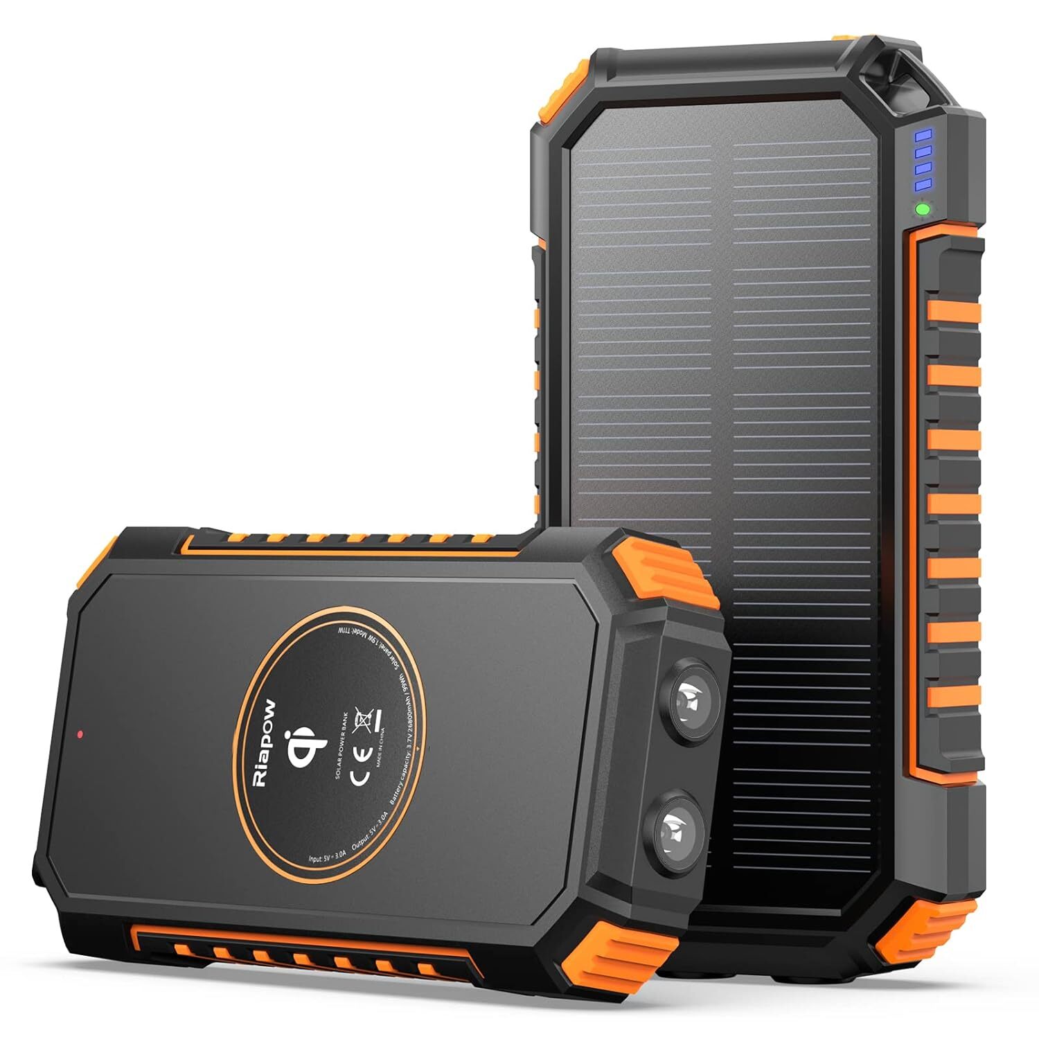 Riapow Solar Power Bank 26800Mah Orange
