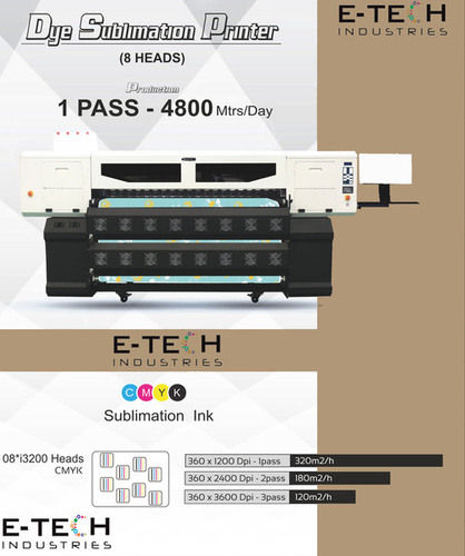 8 हेड्स डाई सिबलामेशन प्रिंटर
