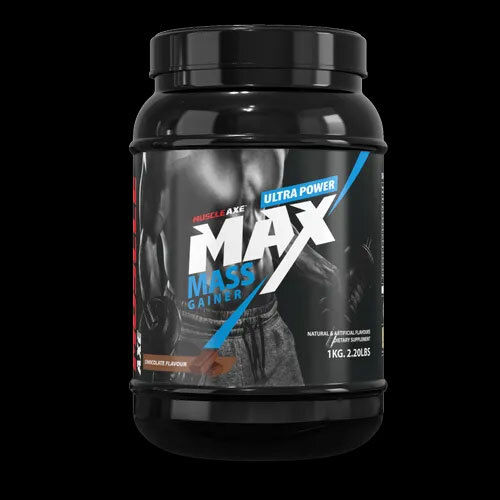 1kg Chocolate Flavor The High Calorie Gainer Muscle Axe Max Mass Gainer Powder