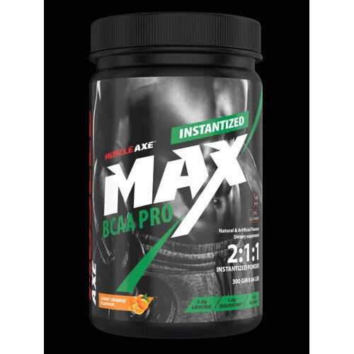 300GM Orange Flavour Muscle Axe Max BCAA Pro Powder