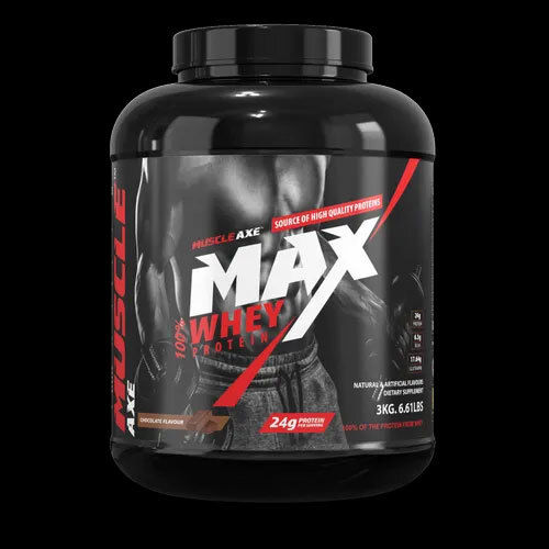 3KG Chocolate Flavour Muscle Axe Max Whey Protein Powder