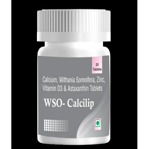 Calcium Withania, somnifera, Zinc,Vitamin D3 &Astaxanthin Tablet