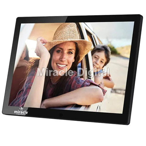 Black 17 Inch Usb Digital Photo Frame