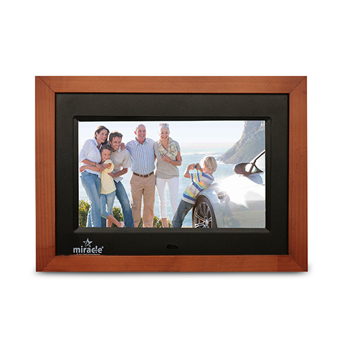 7 Inch Dark Color Wooden Digital Photo Frame