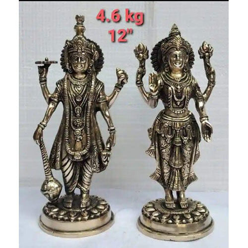 Brass Vishnu Laxmi Statue