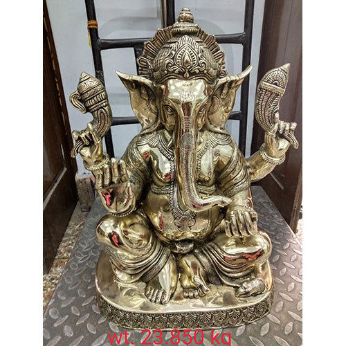 Metal Brass Ganesh Statue 24 Inches