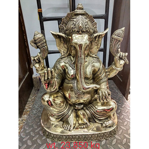 Brass Ganesh Statue 24 Inches