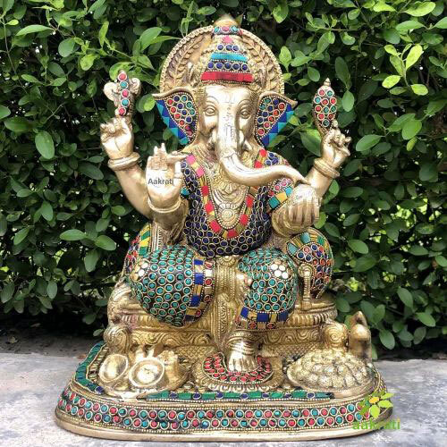 Brass Ganesh Statue 16 Inches