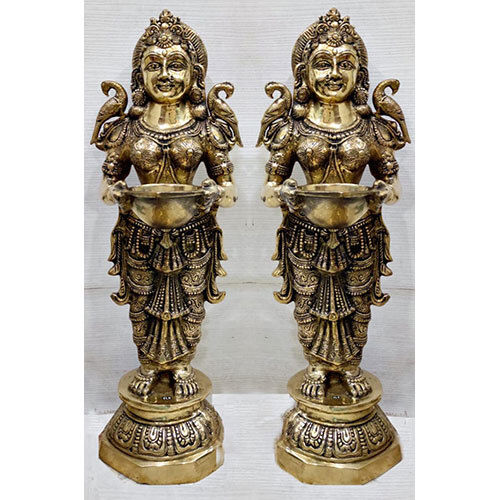 Brass Deep Laxmi Statue