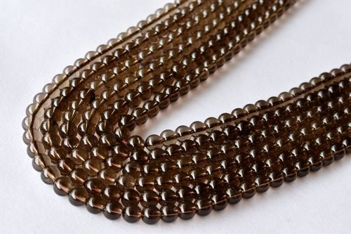 8mm Smokey Quartz Beads, Crystal Beads For Necklace, Gemstone ,Jewelry