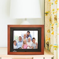 8 Inch Dark Color Wooden Digital Photo Frame