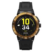 1.46 Inch HD Display Alpha Pro Black Rubber Belt Smart Watch