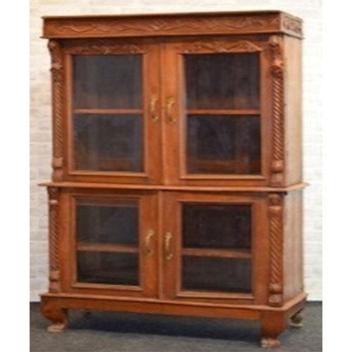 Old Teak Wooden Boat Cabinet - Color: Brown