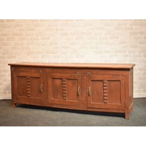 Antique Old Wooden Sideboard - Color: Brown