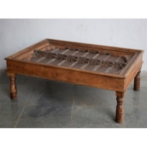 Antique wooden coffee table