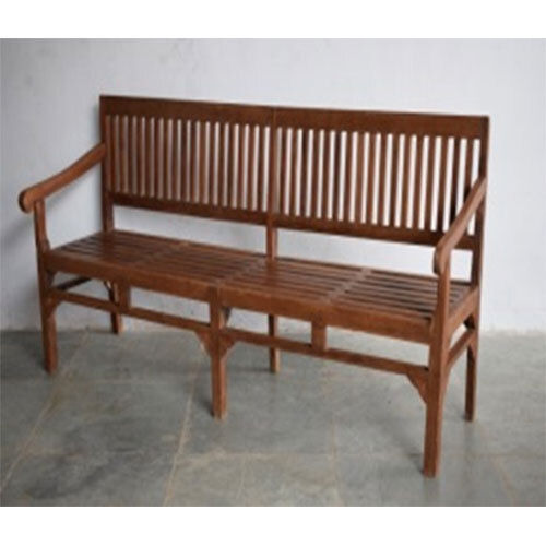 Antique Wooden Bench (Seating Ht. 43Cms) - Color: Brown