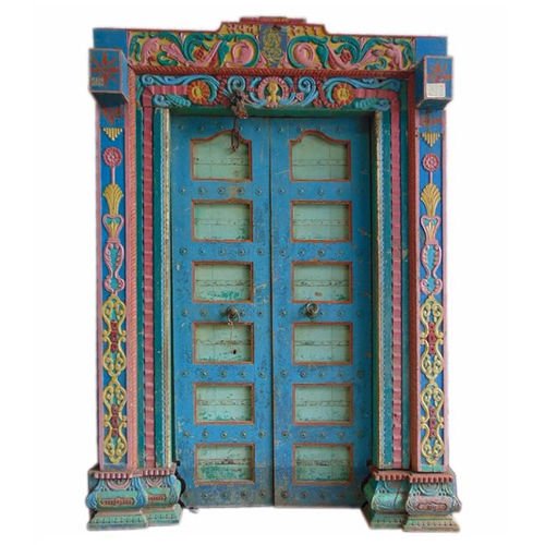 Antique Designer Solid Wood Teak Door