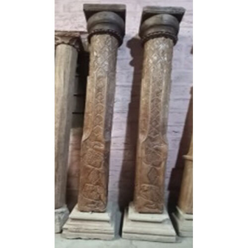 Wooden Carving Pillar - General Use: Indoor Furniture