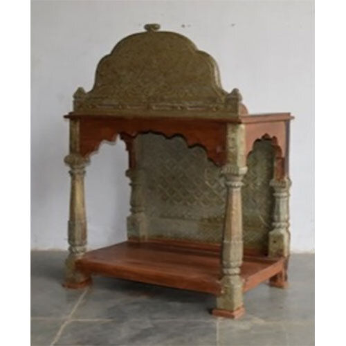 Antique Wooden Temple Brass Fitted - General Use: Indoor Furniture