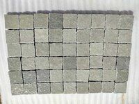 Indian Tandur Grey Limestone Cobble Stone pavers 10x10x2 cm Paving Setts for Driveway Garden Landscaping Pathways Walkway Paving