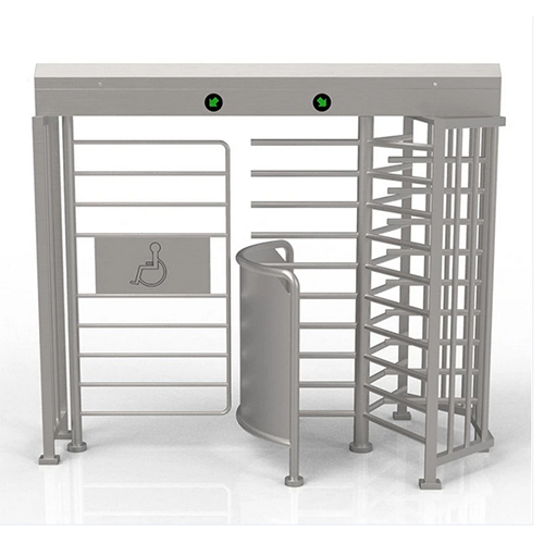 Stainless Steel Pedestrian Full Automatic Height Handicap Turnstile