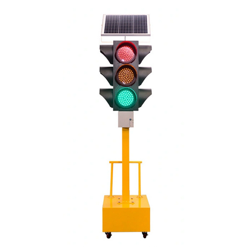Stainless Steel / Plastic Solar Power Traffic Signal Light